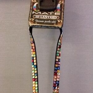 Colorful Beaded ID Lanyard